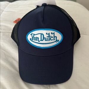 Von Dutch Dark Blue Cap with Black Mesh